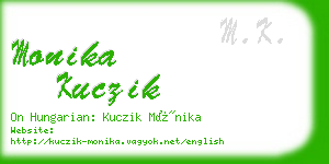 monika kuczik business card
